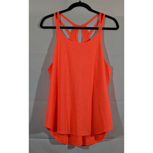 AVIA Orange Strappy Racerback Athletic Tank Top Size L 12-14